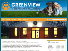 Tablet Screenshot of greenviewvet.com